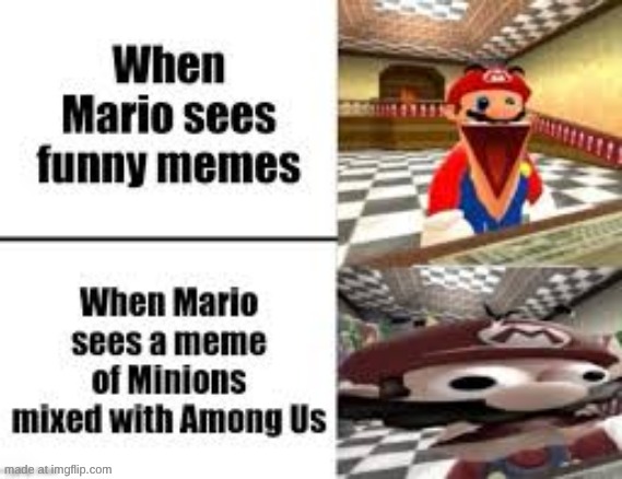 When Mario sees among us | image tagged in mario | made w/ Imgflip meme maker