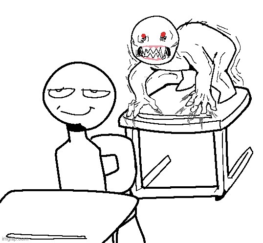 if imgflip doesn't fix their damn website, I'm gnawing on their frontal lobe. | image tagged in feral stickman | made w/ Imgflip meme maker