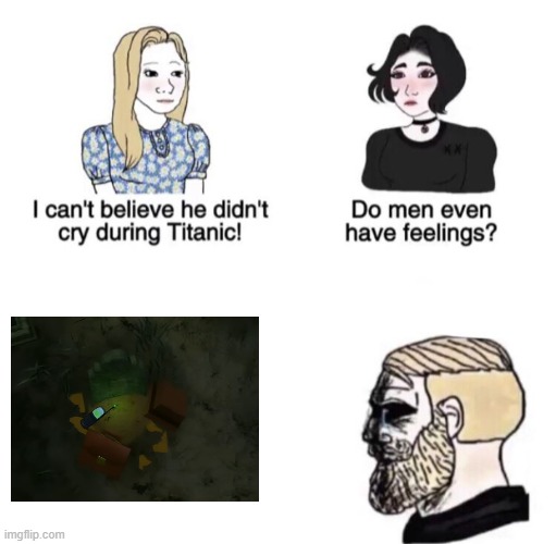 Rest in Spaghetti never Forgetti Stephen Haniwa | image tagged in chad crying,gregory horror show | made w/ Imgflip meme maker