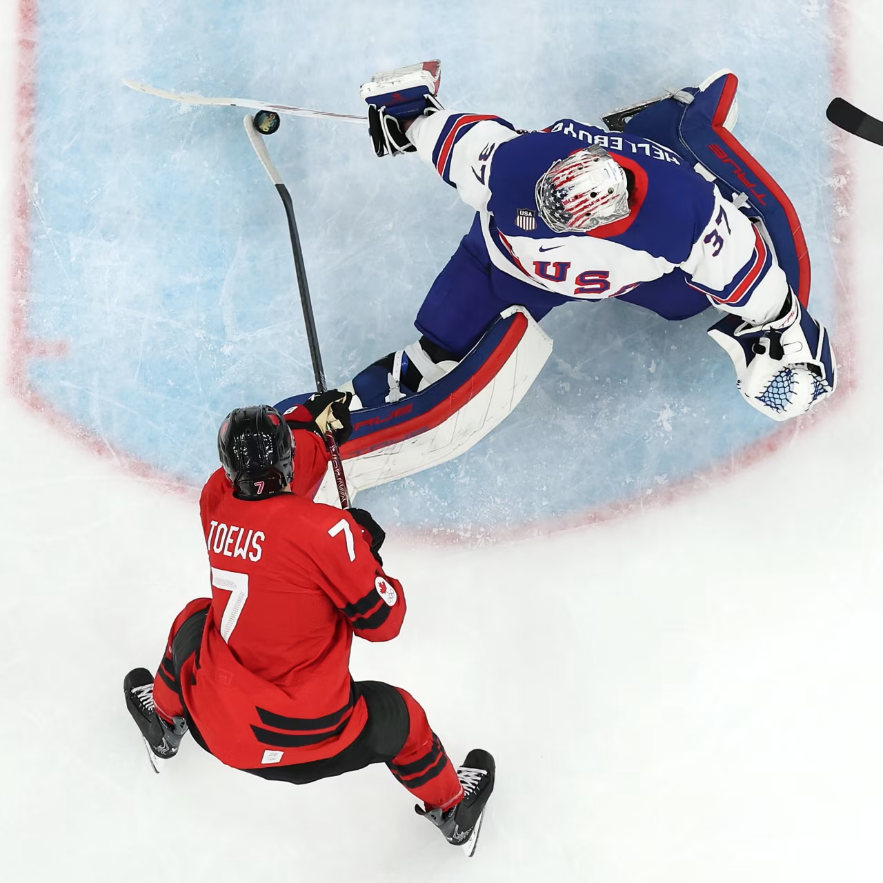 USA Olympic Hockey Goalie Blank Meme Template
