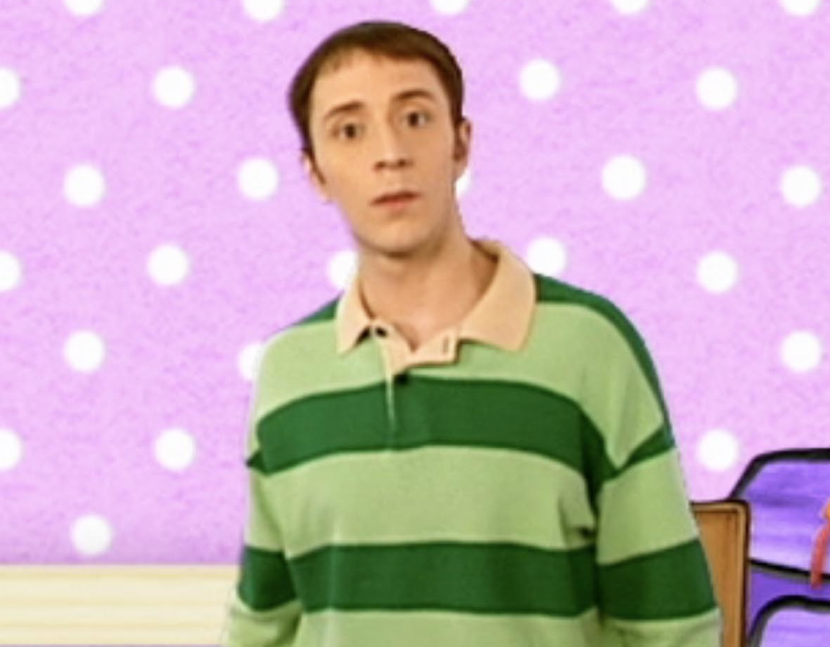 Steve Burns Blues Clues Blank Meme Template