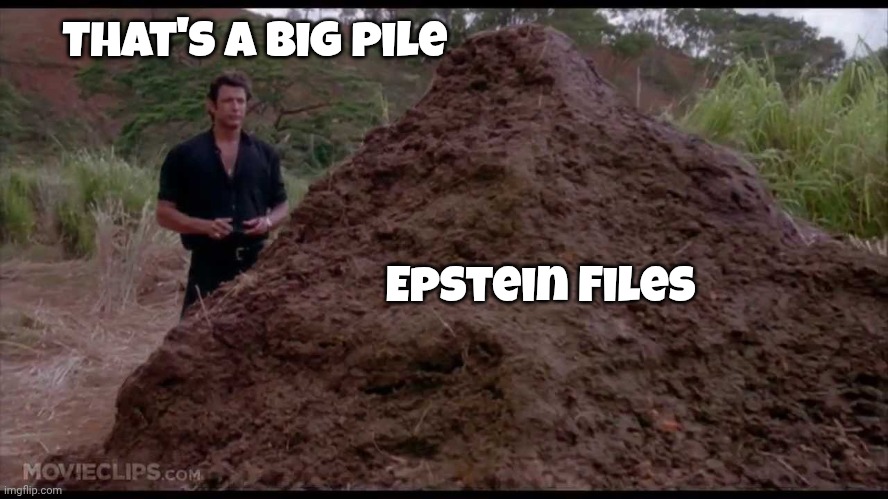 That is one big pile of shit | That's a big pile Epstein Files | image tagged in that is one big pile of shit | made w/ Imgflip meme maker