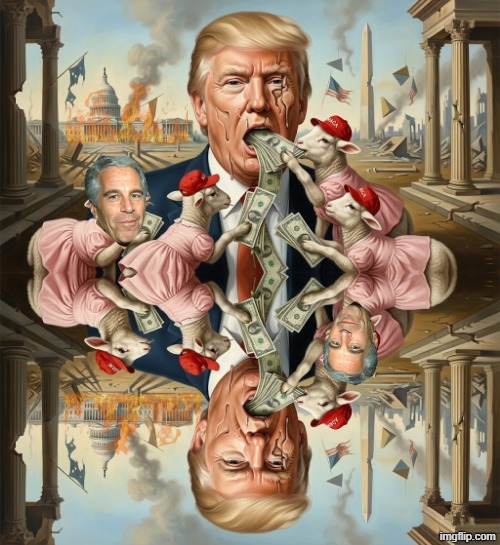 FEED THE PIG | image tagged in trump,epstein,jeffrey epstein,maga,make america great again,republican | made w/ Imgflip meme maker