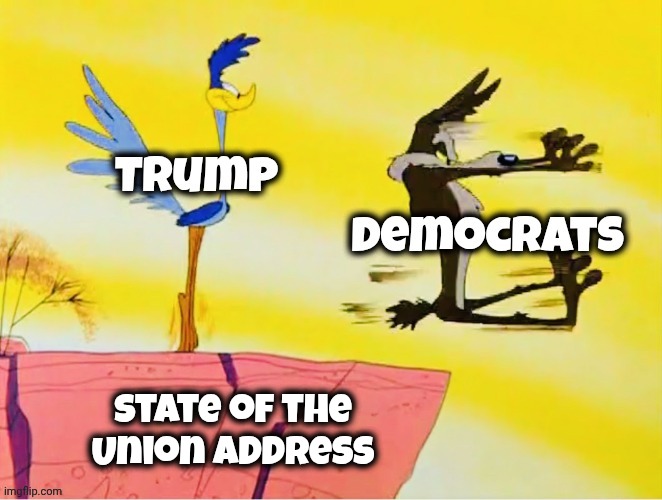 Stupid or Pigheaded or Both ? | State of the Union address | image tagged in democrats democratting,representatives,well yes but actually no,voice of the people,see nobody cares,voters remorse | made w/ Imgflip meme maker