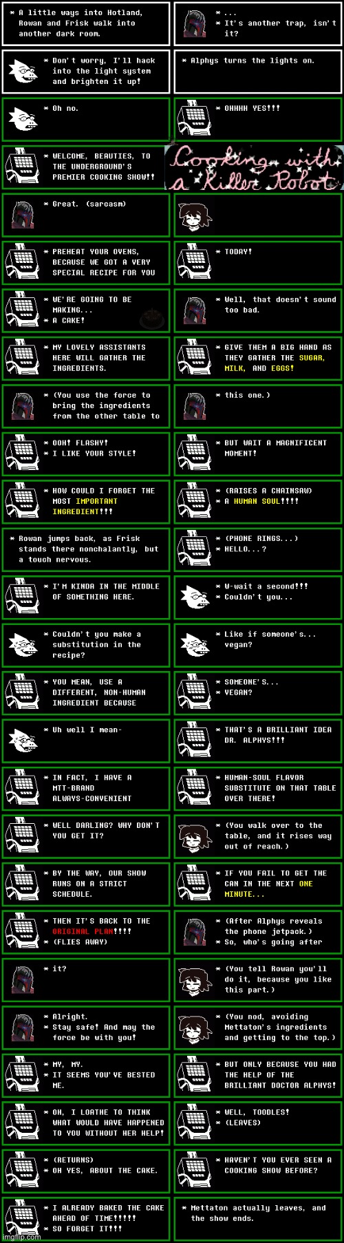 Episode 12: The cake is a lie! | image tagged in star wars,tales of the underground,rowan malachi | made w/ Imgflip meme maker