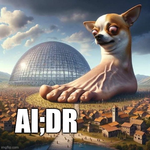 Ai:dr | AI;DR | image tagged in fake,artificial intelligence,bullshit | made w/ Imgflip meme maker