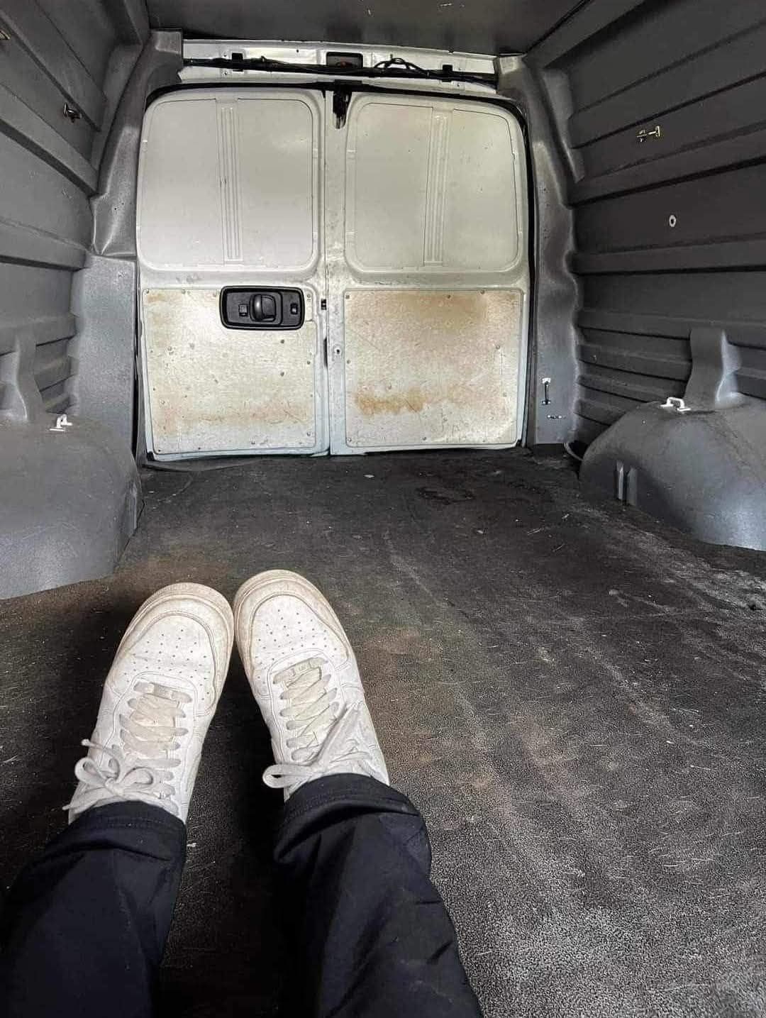 Back of the van Blank Meme Template