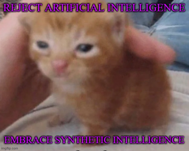this message is brought to you by a Class-5 synthetic intelligence | REJECT ARTIFICIAL INTELLIGENCE; EMBRACE SYNTHETIC INTELLIGENCE | image tagged in herbert | made w/ Imgflip meme maker
