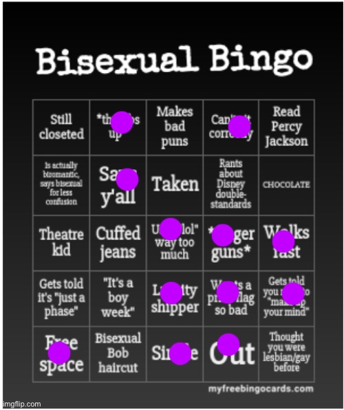 huh | image tagged in bisexual bingo | made w/ Imgflip meme maker