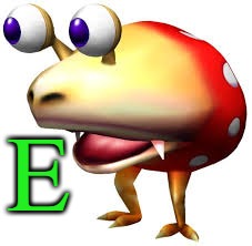 E | E | image tagged in bulborb,memes,green | made w/ Imgflip meme maker