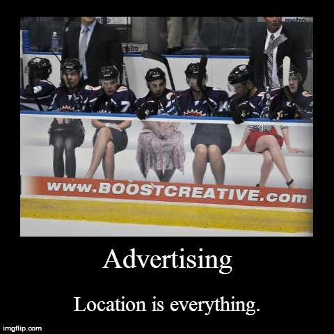 Advertising | image tagged in funny,demotivationals,sports,hockey | made w/ Imgflip demotivational maker
