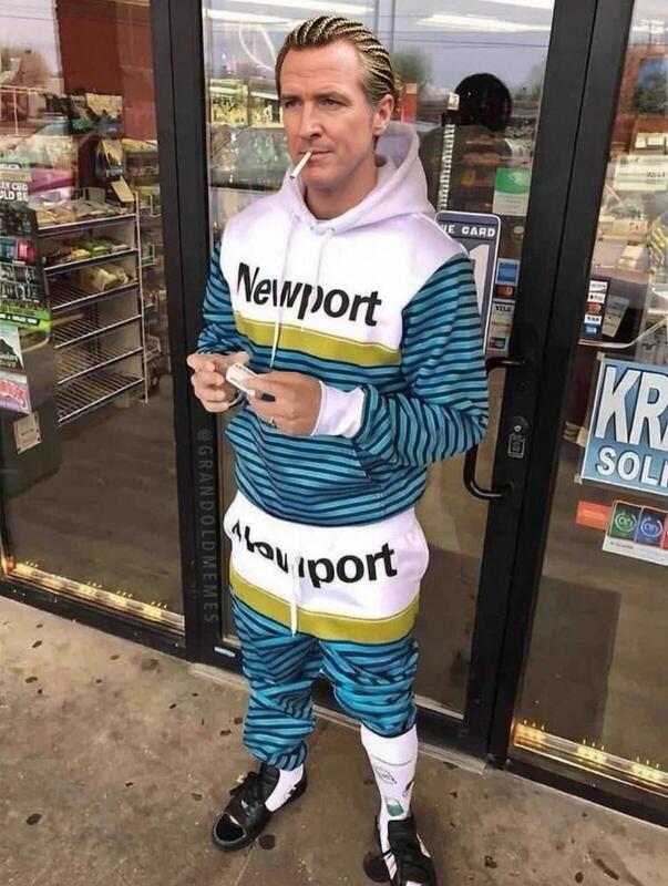 Greasy Gavin Newsom Blank Meme Template