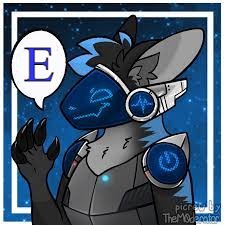 E | E | image tagged in protogen,memes,blue | made w/ Imgflip meme maker