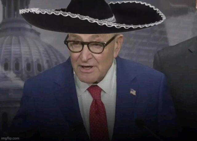 Cuck Scummer in Sombrero Blank Meme Template