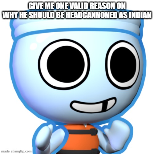 ngl i do that too, but sometimes i feel like he should have a scottish pirate accent  | GIVE ME ONE VALID REASON ON WHY HE SHOULD BE HEADCANNONED AS INDIAN | image tagged in finn | made w/ Imgflip meme maker
