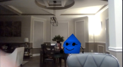 blewency on her computer Blank Meme Template