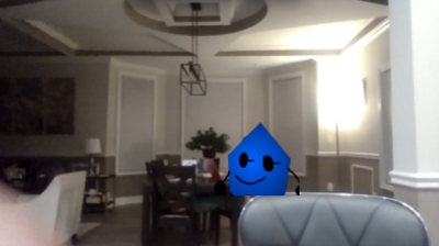 bluewency looking at the person on there computer Blank Meme Template