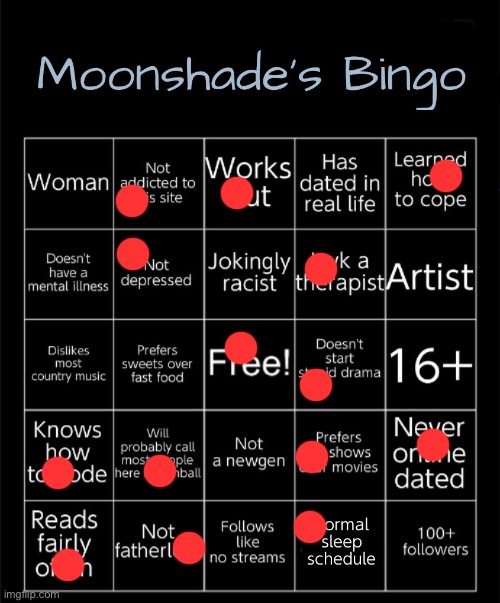 Moonshade's Bingo 2025 | image tagged in moonshade's bingo 2025 | made w/ Imgflip meme maker