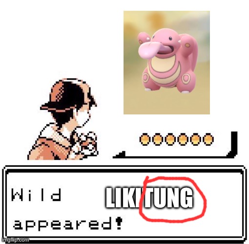 Blank Wild Pokemon Appears | LIKITUNG | image tagged in blank wild pokemon appears | made w/ Imgflip meme maker