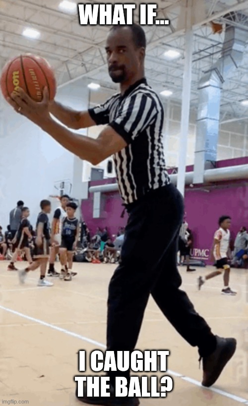 WHAT IF... I CAUGHT THE BALL? | made w/ Imgflip meme maker