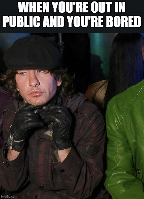 Bored In Public | WHEN YOU'RE OUT IN PUBLIC AND YOU'RE BORED | image tagged in barry keoghan,bored,public,barry keoghan fashion show,funny,memes | made w/ Imgflip meme maker