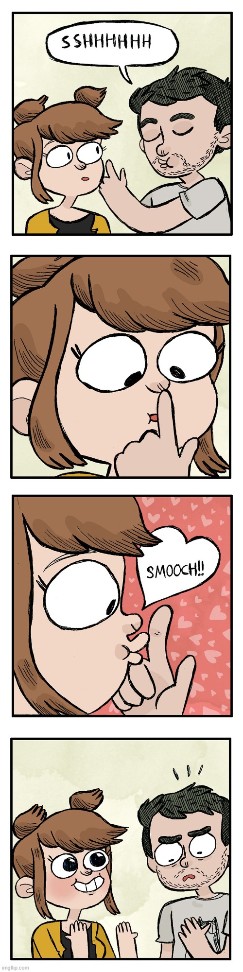 image tagged in shhhh,finger,kiss,smooch | made w/ Imgflip meme maker