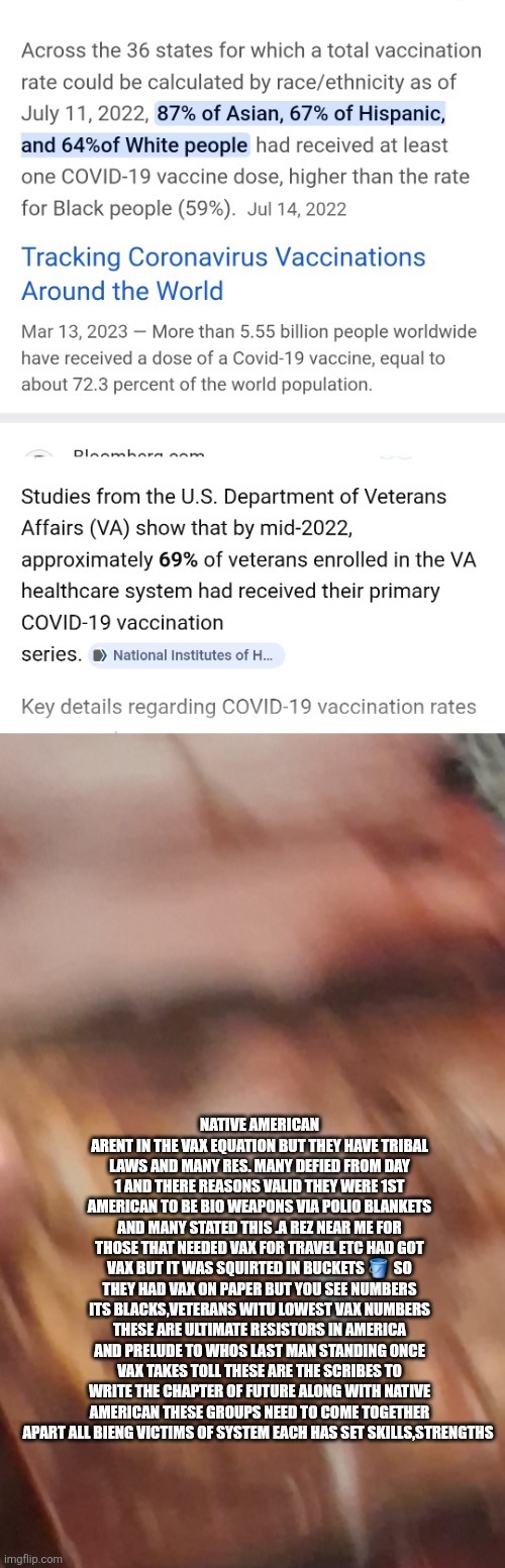 A black man a native American,and a veteran walk into a bar and there not having what rest world is drinking | image tagged in wtf,convid,rez | made w/ Imgflip meme maker