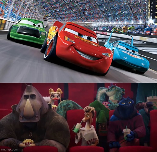 Will and The Vineland Thorns watching Cars (2006) | image tagged in pixar,disney,cars,goat movie,sony pictures animation,memes | made w/ Imgflip meme maker