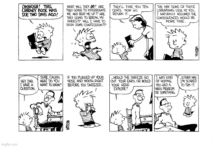 image tagged in calvin and hobbes,comics | made w/ Imgflip meme maker