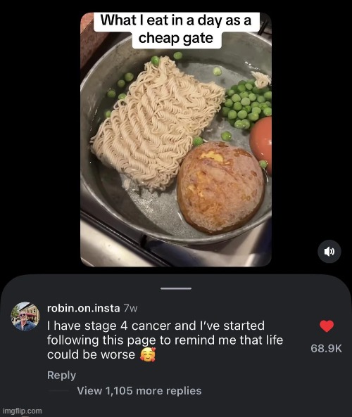 image tagged in cheap,gate,cheapskate,ramen,cancer,life | made w/ Imgflip meme maker