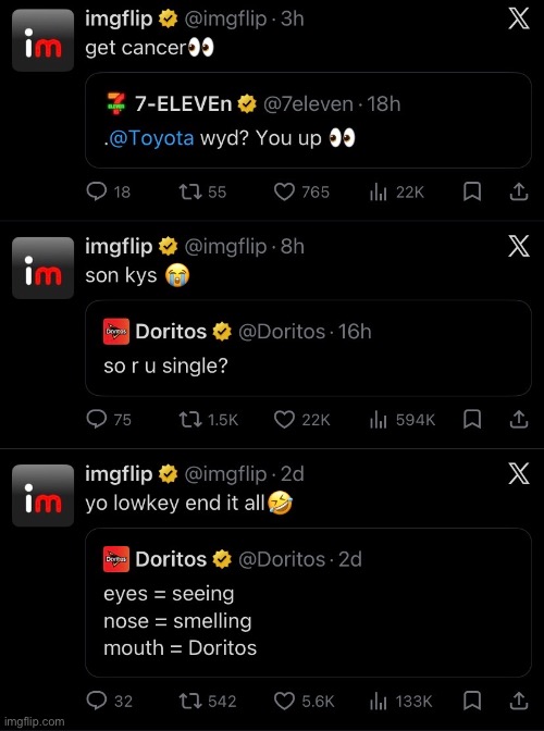 has anyone seen imgflip twt acting like a typical bumahh brand social | made w/ Imgflip meme maker