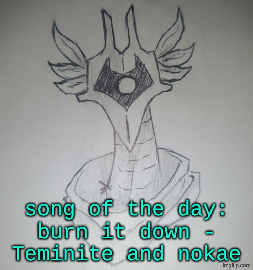 Hunter Temp by ShadowSkul | song of the day:
burn it down -
Teminite and nokae | image tagged in hunter temp by shadowskul | made w/ Imgflip meme maker