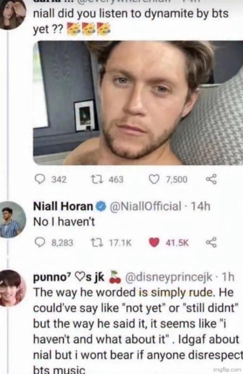 Does he know | made w/ Imgflip meme maker