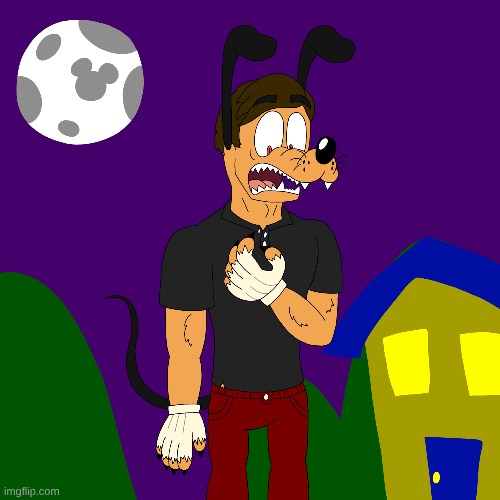 The Were-Pluto! | image tagged in cringe | made w/ Imgflip meme maker