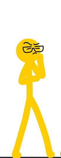 Alan Becker Yellow Smort Blank Meme Template