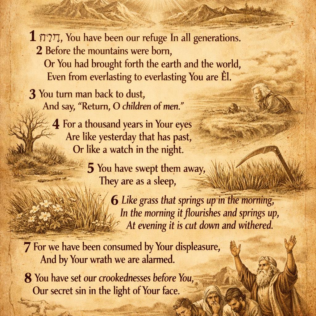 A Prayer or Meditation of Moses the man of God TS2009 Psa 90:1 Blank Meme Template