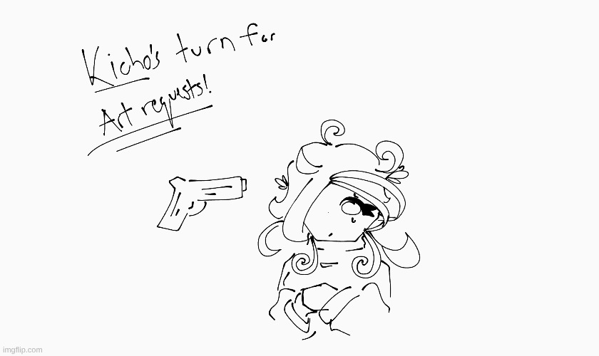 Drawing Kicho! How do I draw her :P | image tagged in e | made w/ Imgflip meme maker