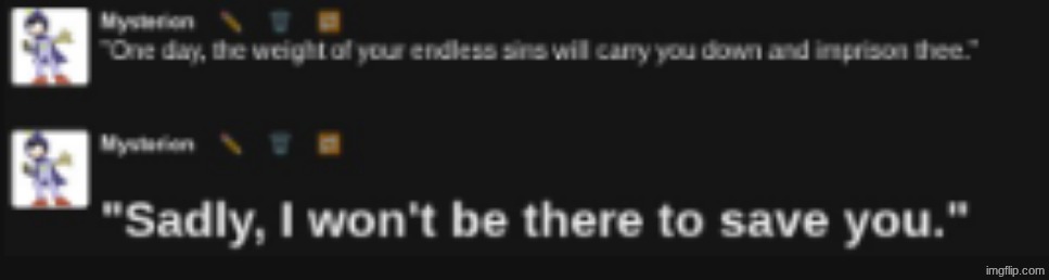 Mysterion is the angel that doesn't keep watch on somebody who sings. | image tagged in mysterion won't be there to save you | made w/ Imgflip meme maker