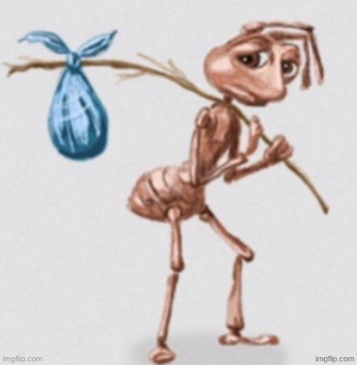 ant leaving | image tagged in ant leaving | made w/ Imgflip meme maker