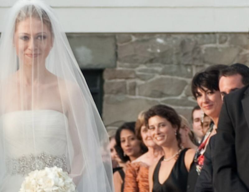 Chelsea Clinton wedding with Ghislaine Maxwell Blank Meme Template