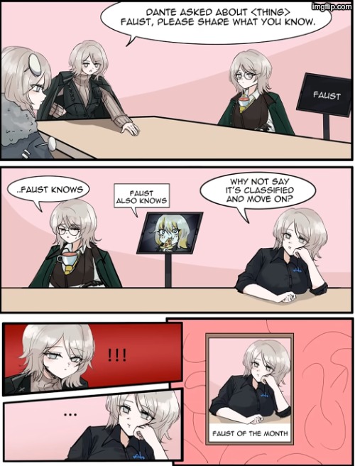 employee of the month but/w faust | image tagged in employee of the month but/w faust | made w/ Imgflip meme maker