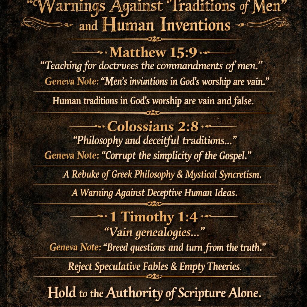 3. Warnings against “traditions of men” and human inventions The Blank Meme Template