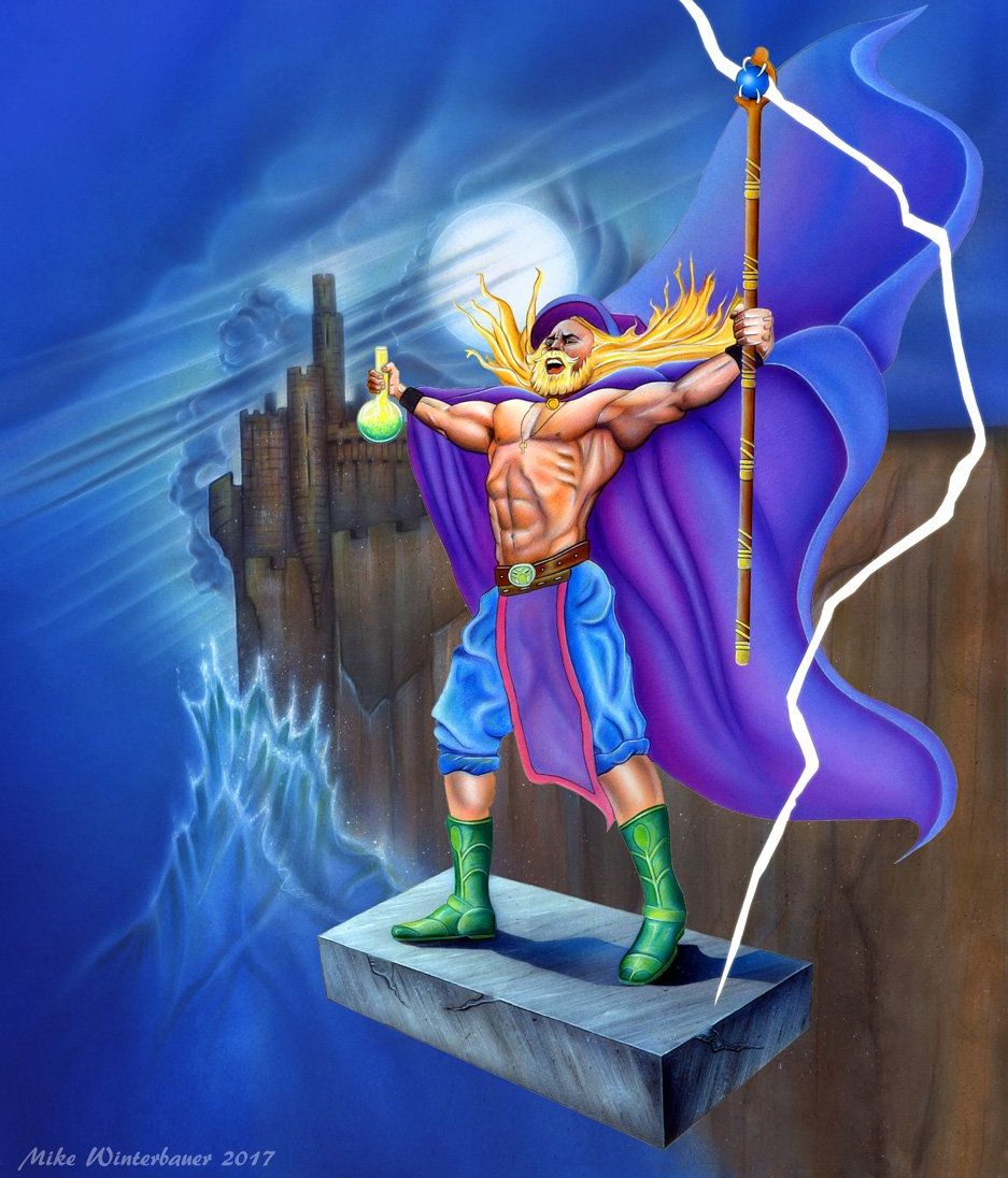 Retro Wizard Blank Meme Template