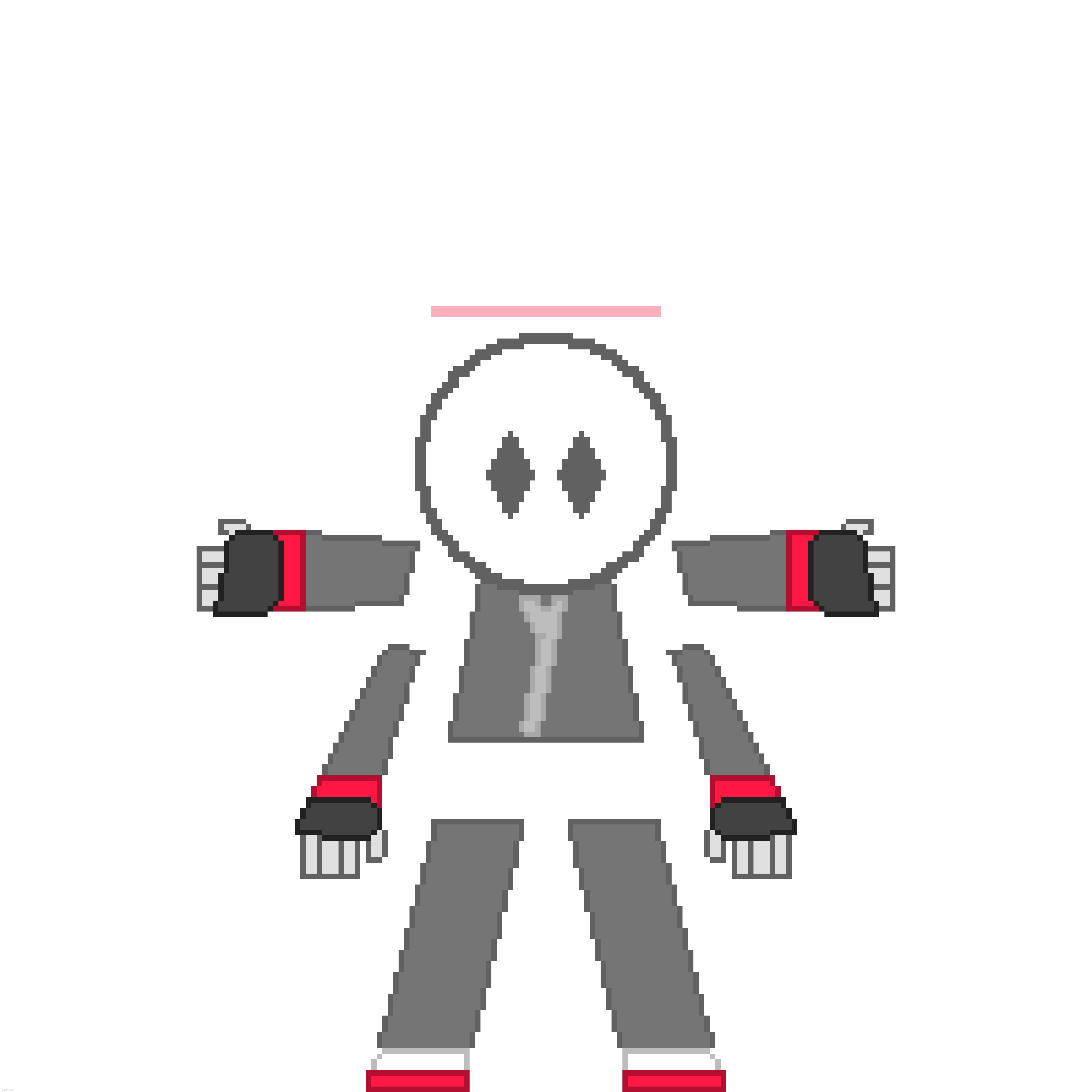 Much better-looking pixel art of the deity | made w/ Imgflip meme maker