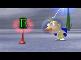 E | E | image tagged in surprised louie,memes,pikmin,green | made w/ Imgflip meme maker
