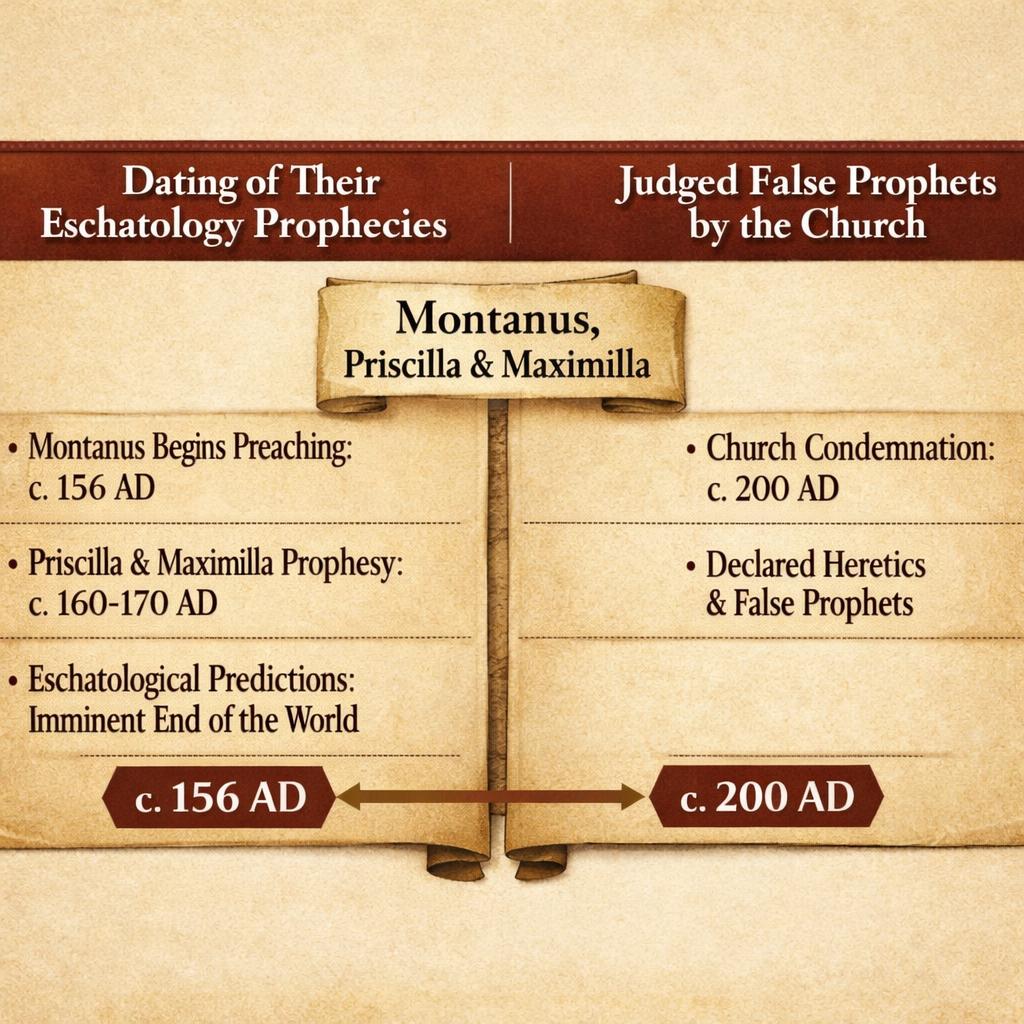 Montanus, Priscilla, Maximilla dating of their two eschatology p Blank Meme Template