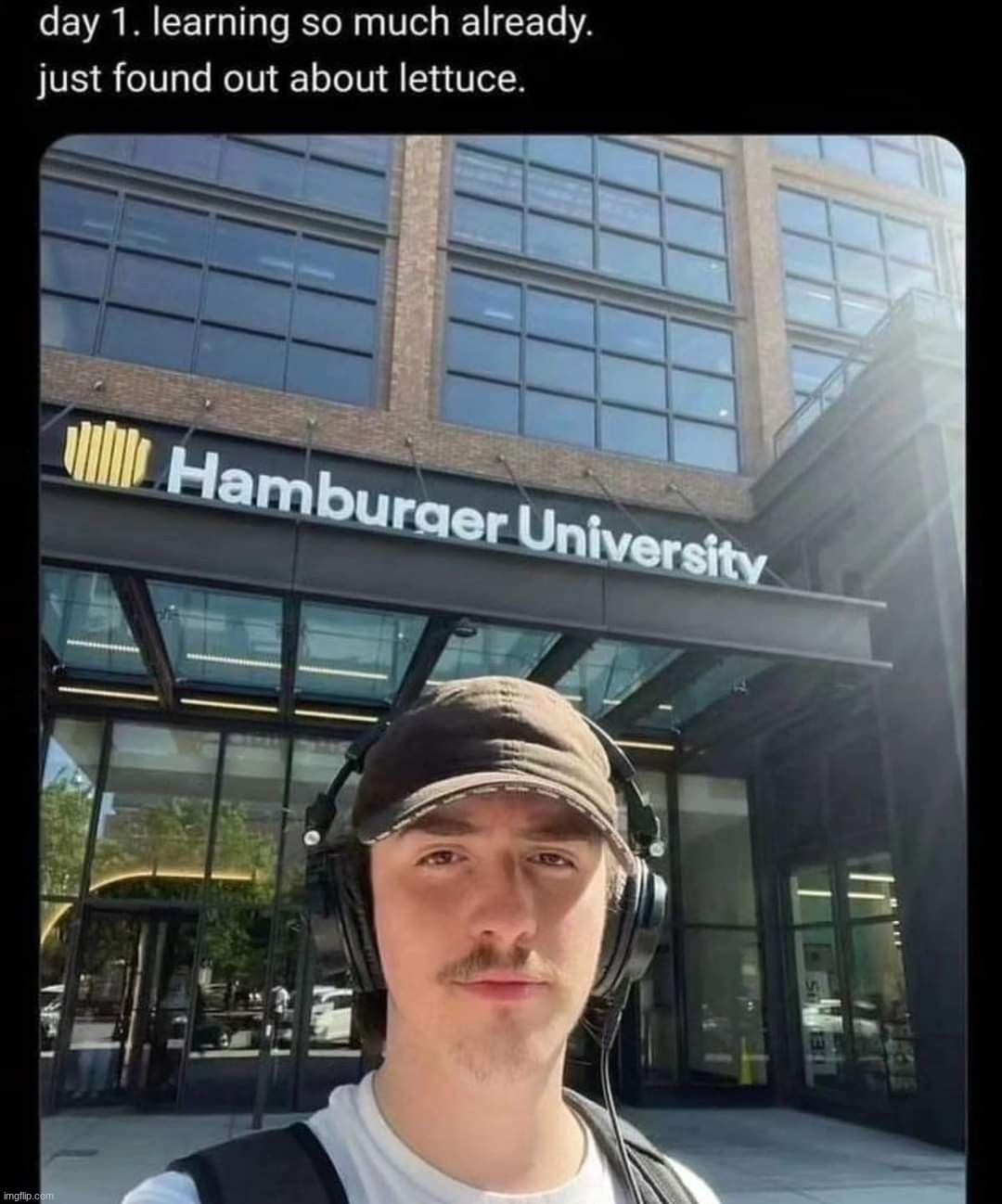 When do they teach about cheese? | image tagged in funny,front page,upvotes,funny memes,burger | made w/ Imgflip meme maker