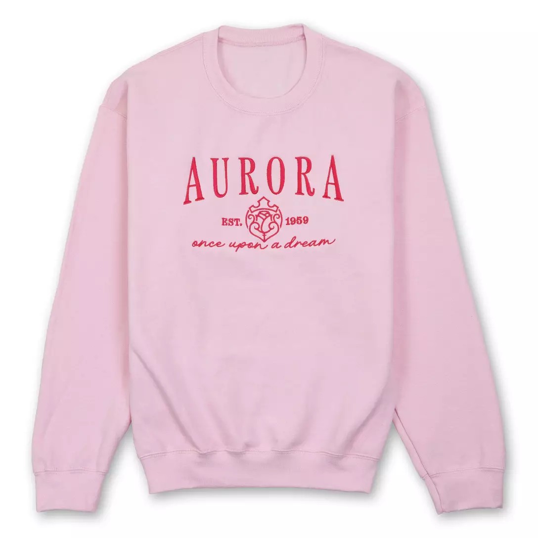 Aurora Embroidered Pullover Sweatshirt for Women – Sleeping Beau Blank Meme Template