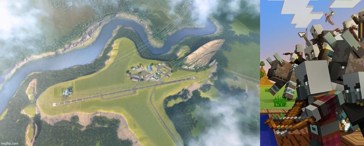 image tagged in propwash junction,illagers | made w/ Imgflip meme maker