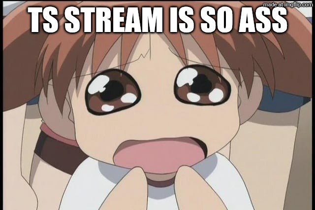 chiyo | TS STREAM IS SO ASS | image tagged in chiyo | made w/ Imgflip meme maker